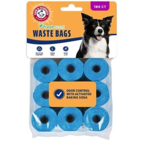 Arm and Hammer Dog Waste Refill Bags Fresh Scent Blue - 180 count