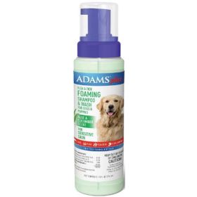 Adams Foaming Flea And Tick Shampoo with Aloe And Cucumber  - 10 oz